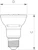 philips Led-lampa par20 d 6-50w 830 25d 535lm