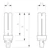 philips Compact fluorescent lamp pl-c 10w/827/2p g24d-1