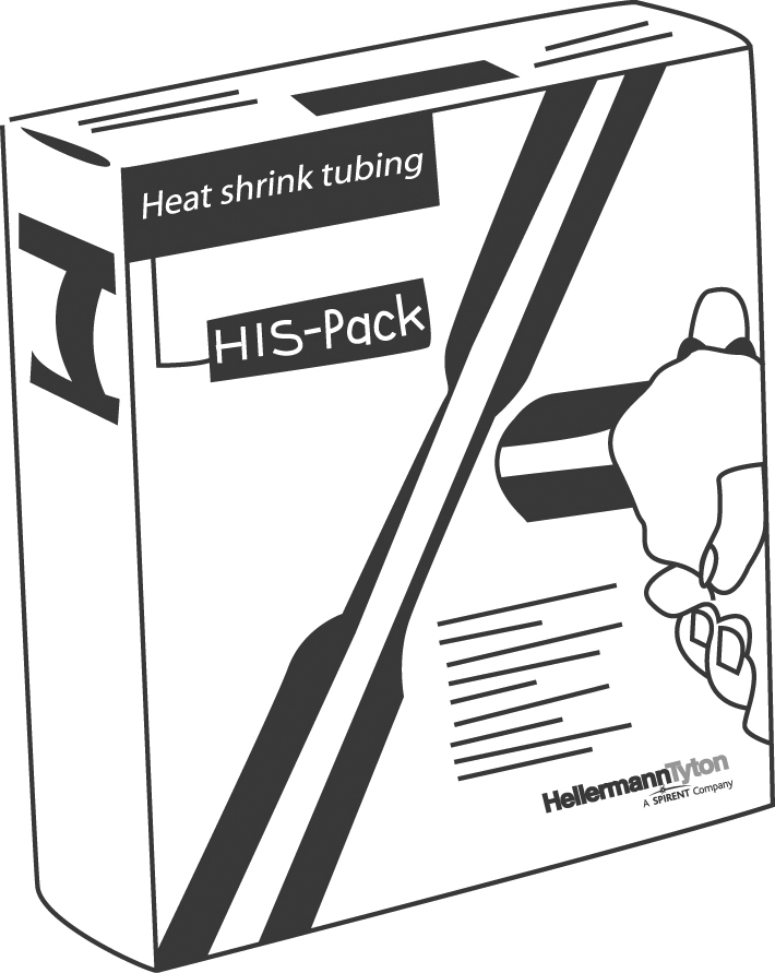 hellermanntyton Heat shrink tubing 2:1 his-1/2 black 12,7 mm 5m