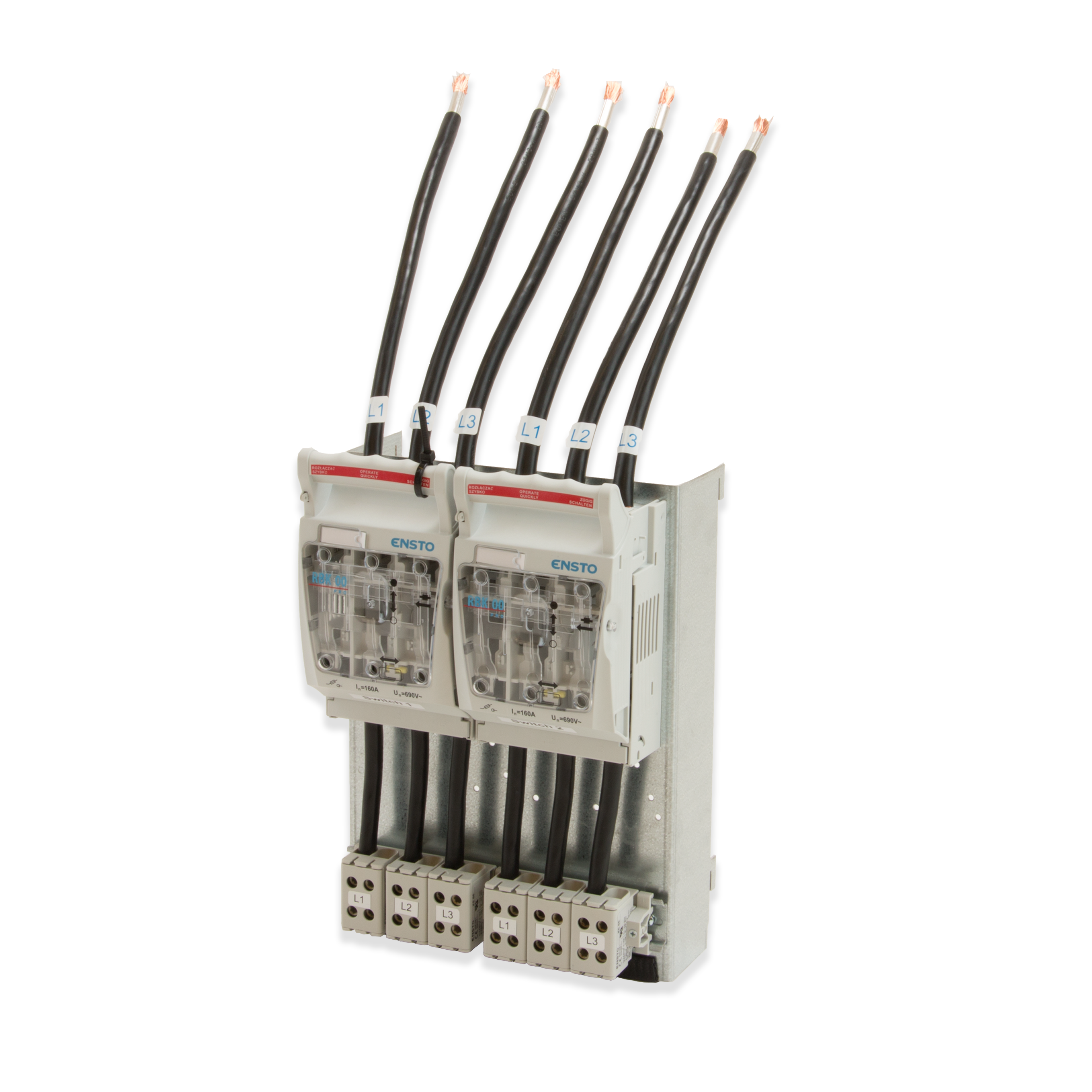 ensto As.levy 2x160a välivarokeal. bpe2x160ah