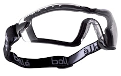 SAFETY GOGGLE BOLLE COBRA STRAP CLEAR