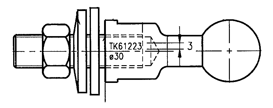 ensto Ball stud pss 811 yttergängad m12