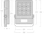 sylvania Valonheitin floodled 27 0047707 45w 4500k 18d ip65 ik8