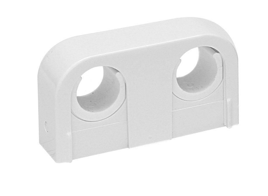 faluplast Pipe clip 2-pipe faluplast 18/22mm 40c/c white 14010 10st