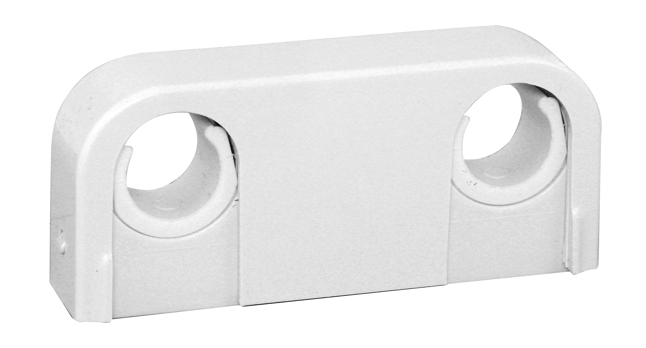 faluplast Pipe clip 2-pipe faluplast 18/22mm 60c/c white 14020 10st