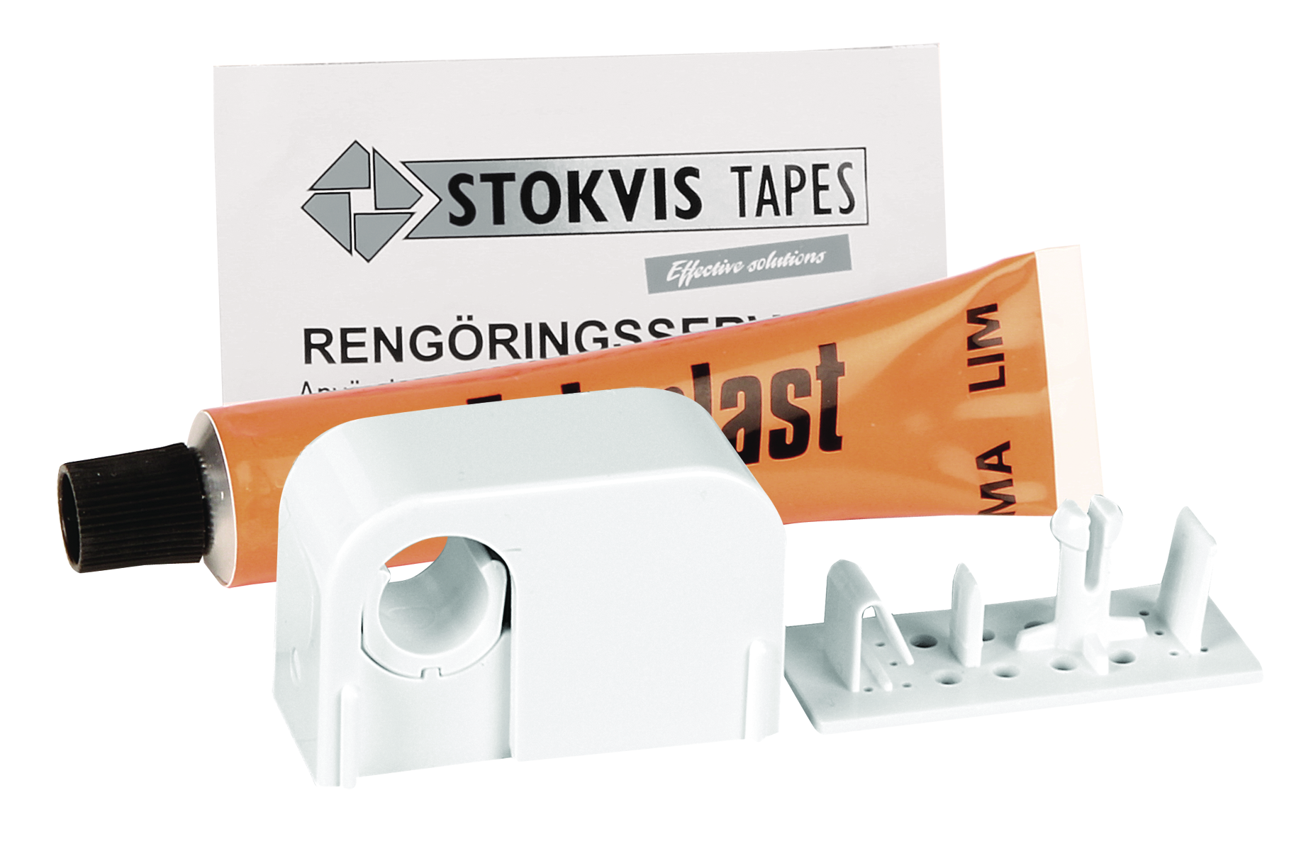 faluplast Pipe clip 1-pipe with glue fal 12/15/16mm white 5kpl