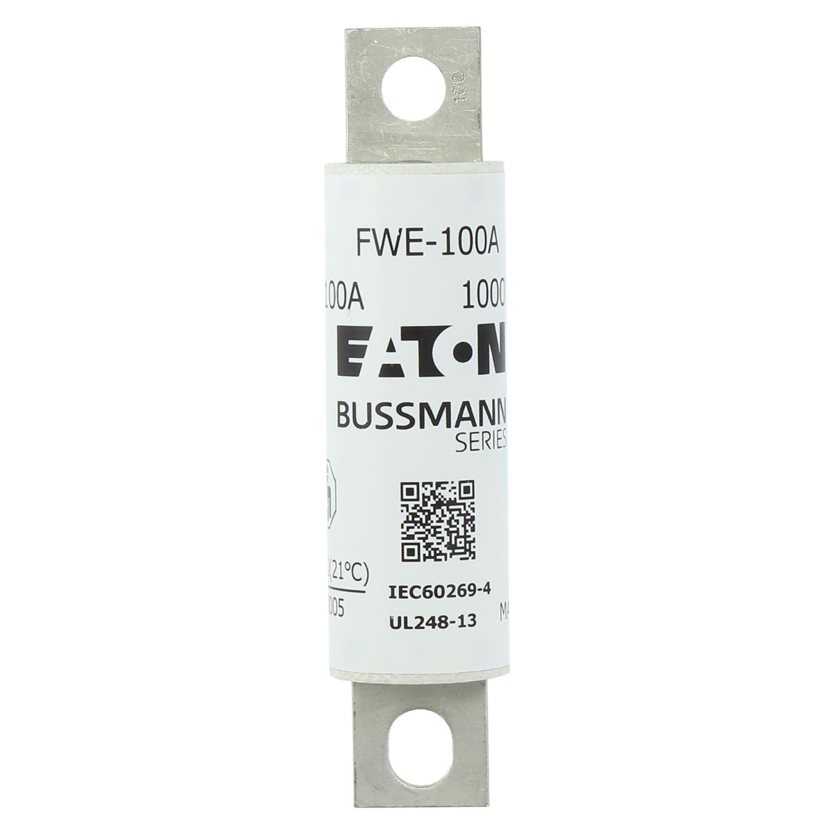 Sikring 1000VDC 100A IEC/UL 100A aR 25mm rund