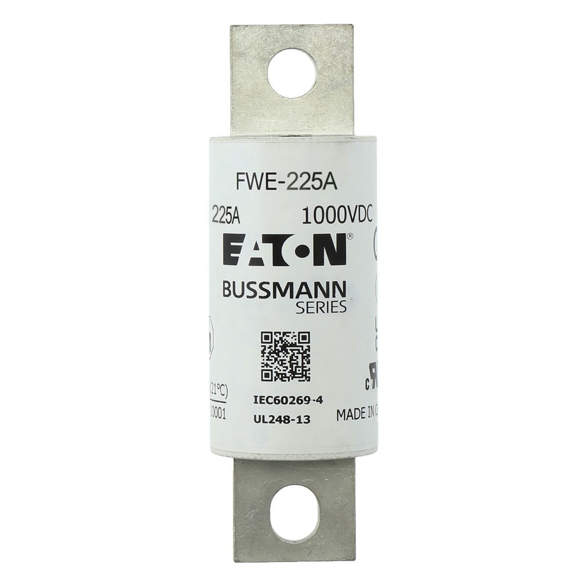 Sikring 1000VDC 225A IEC/UL 225A aR 40mm rund