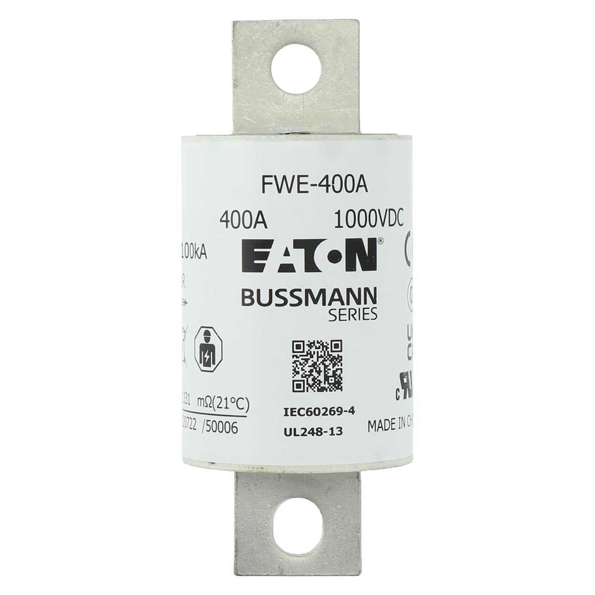 Sikring 1000VDC 400A IEC/UL 400A aR 50mm rund