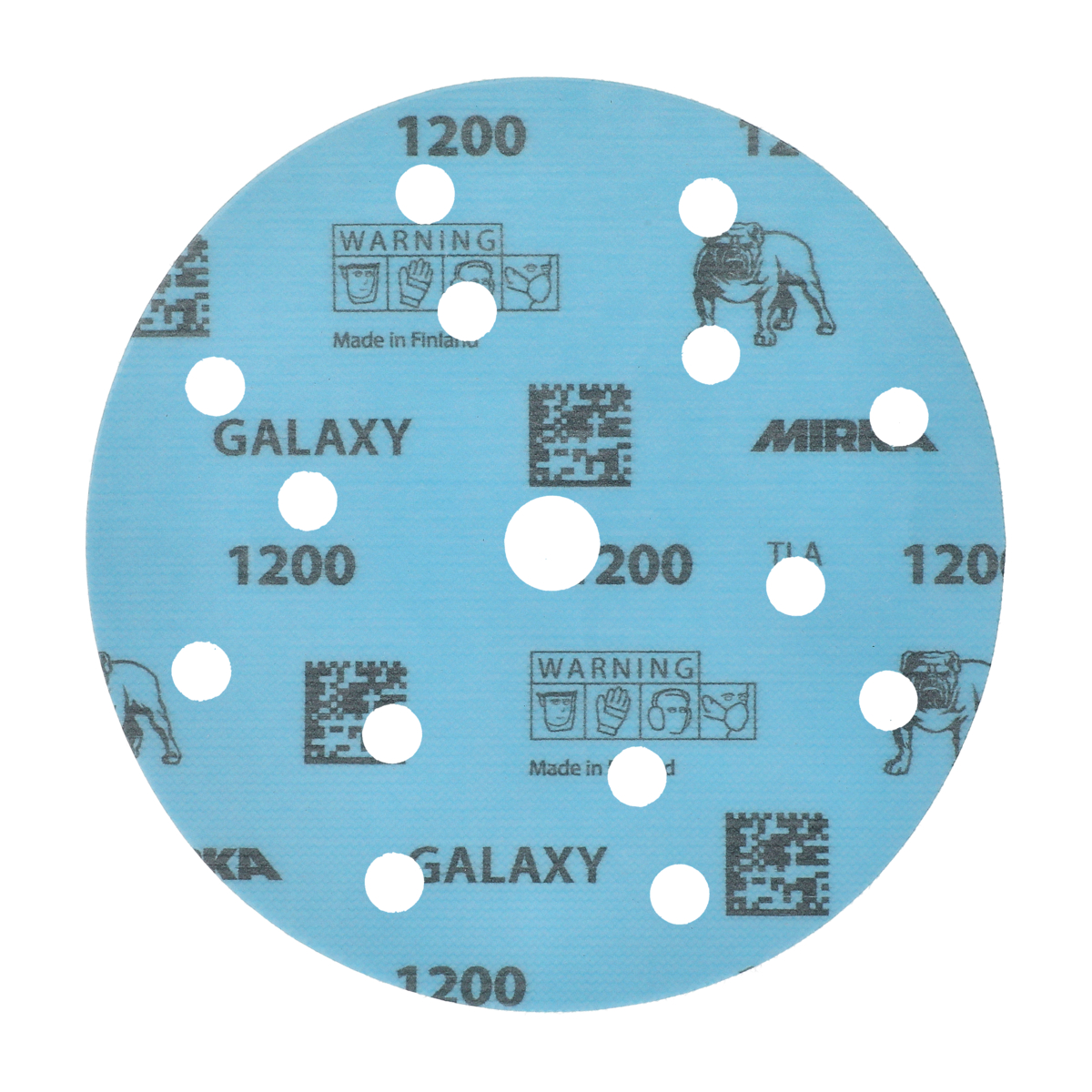 SANDING DISC MIRKA GALAXY 150MM GRIP 15H 180 100PCS