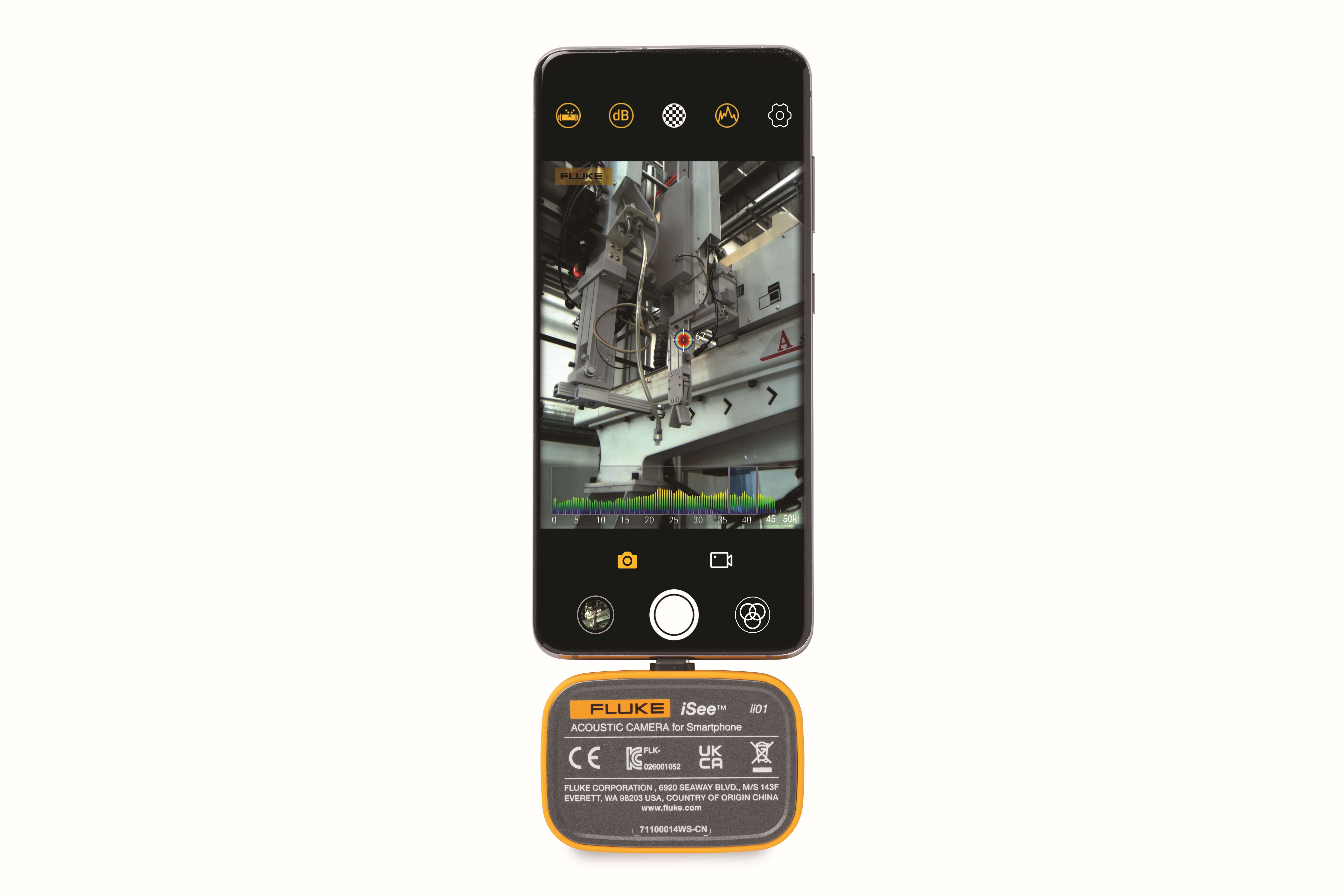 fluke Akustikkamera 16 mems idimg fluke-ii01