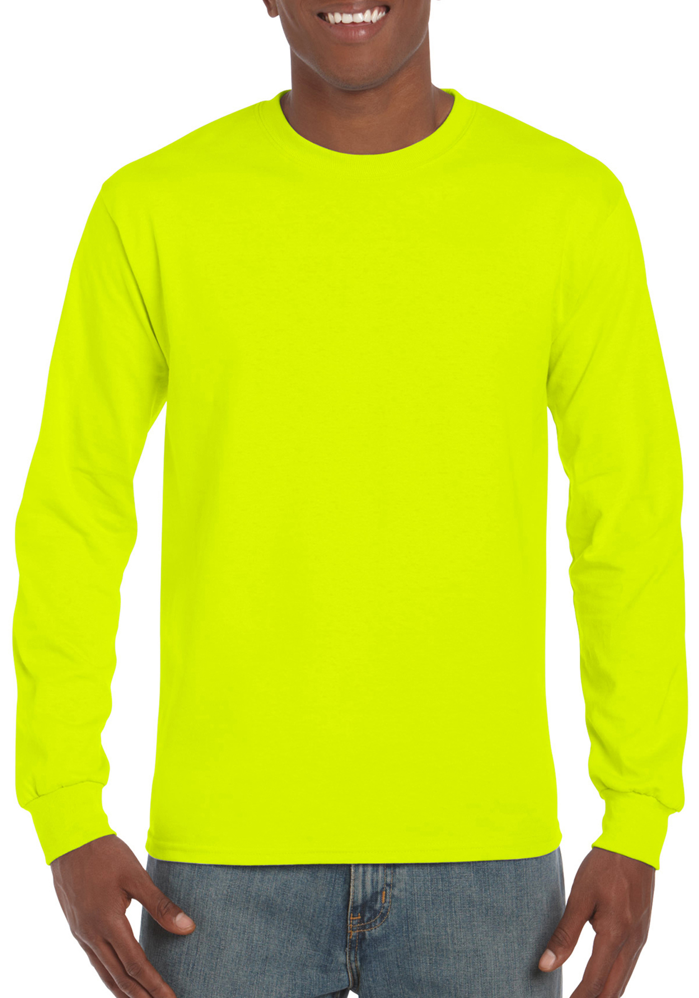 gildan Long sleev t-shirt gildan 2400 yellow m
