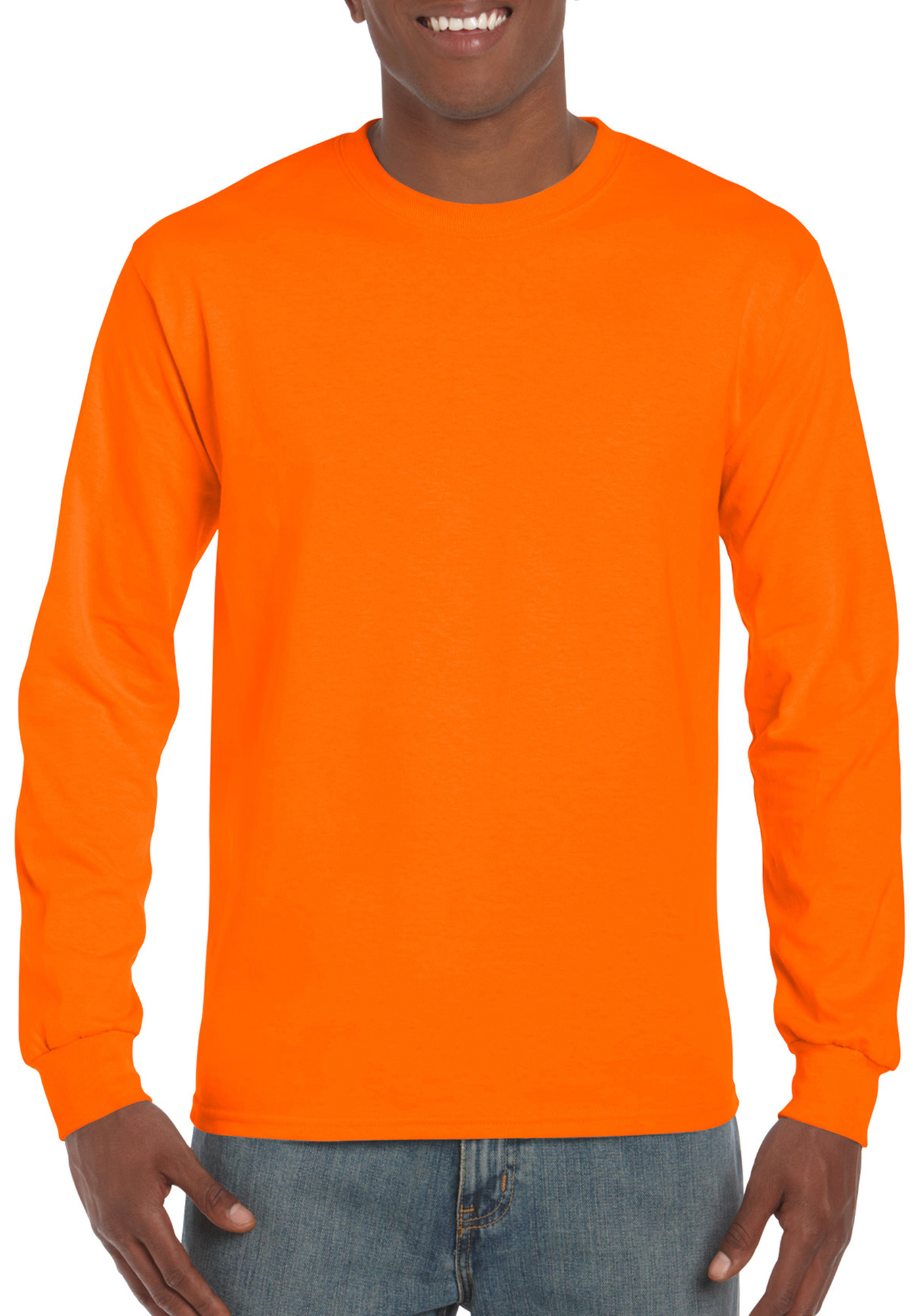 gildan Long sleev t-shirt gildan 2400 orange m
