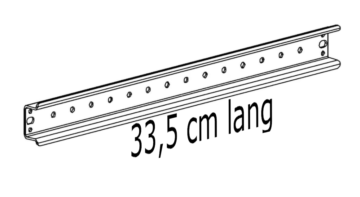 DIN-SKINNE L=33,5 cm 220E4352 DIN-SKINNE