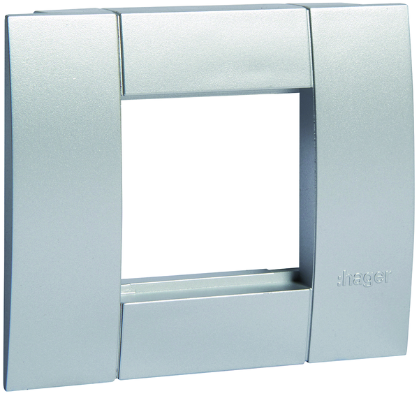 hager Cover plate gt451alu for 45 mm devices 1