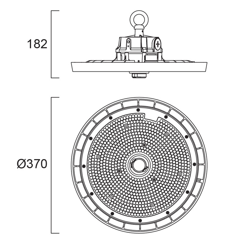 sylvania Syväsäteilijä granit ip65 370 20000-33000lm 840 85d