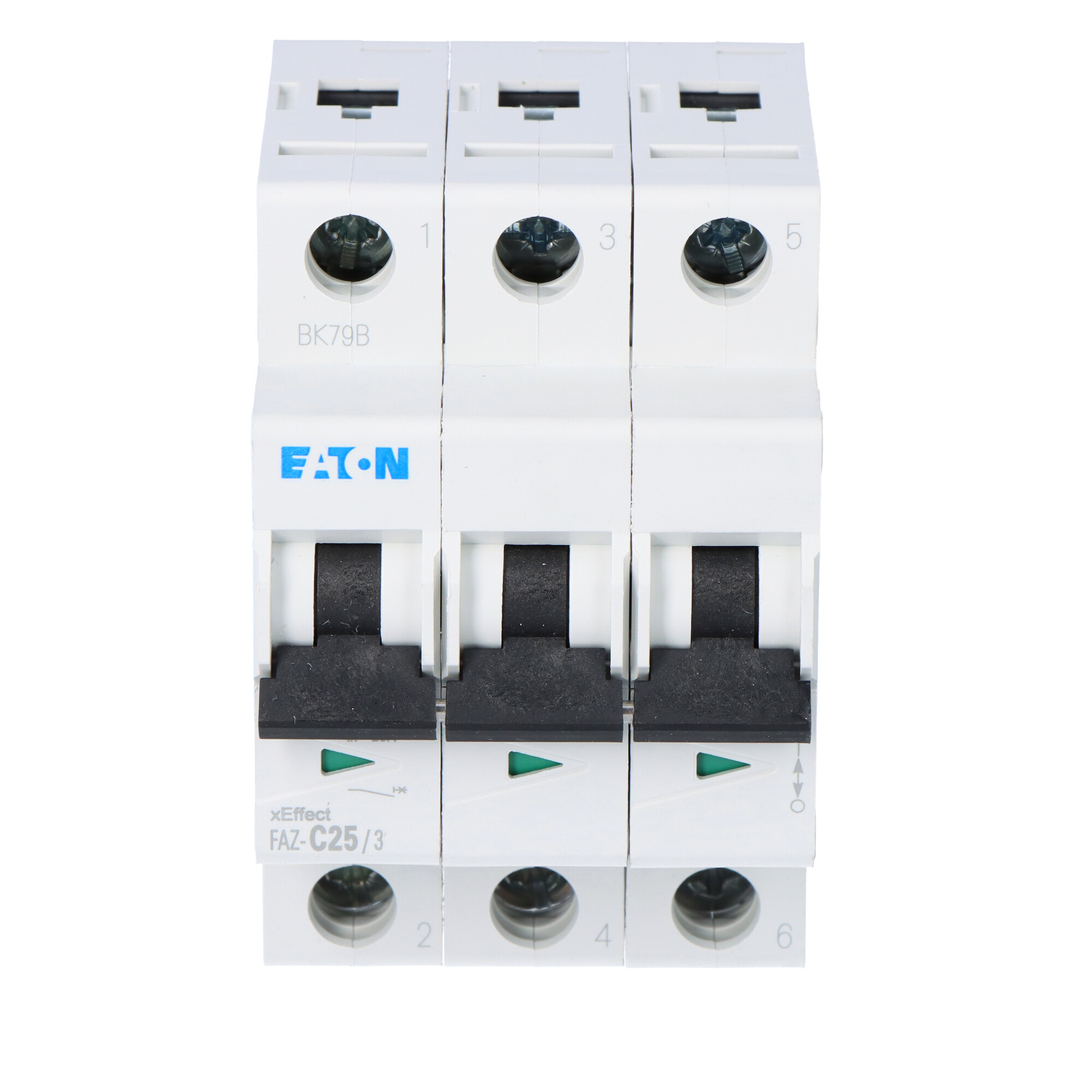 CIRCUIT BREAKER FAZ, CHAR C, 3-POLE, IN=25A, ICN=15KA (IEC