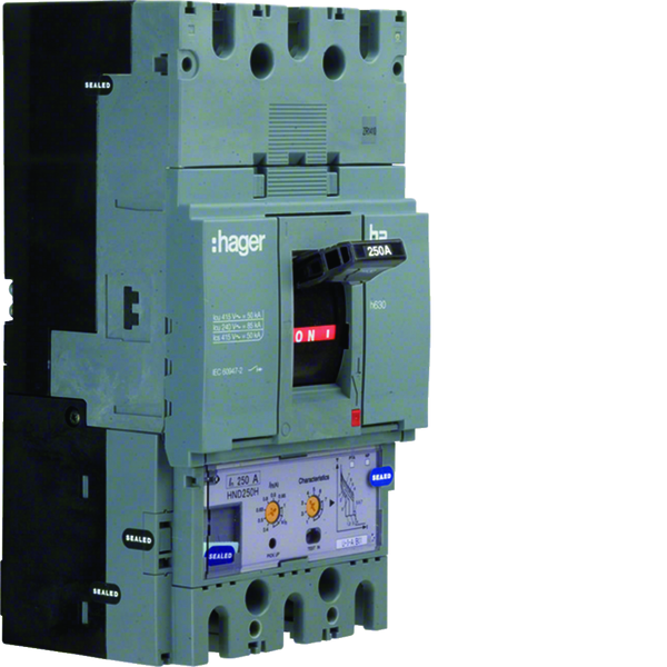hager Moulded case circuit breaker 3p 160-400a 70ka