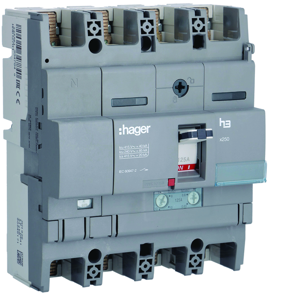 hager Effektbryttare kompakt 4p 50% 80-100-125a 40ka j/j
