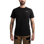 T-SHIRT MILWAUKEE HYBRID KORT SVART HTSSBL-M