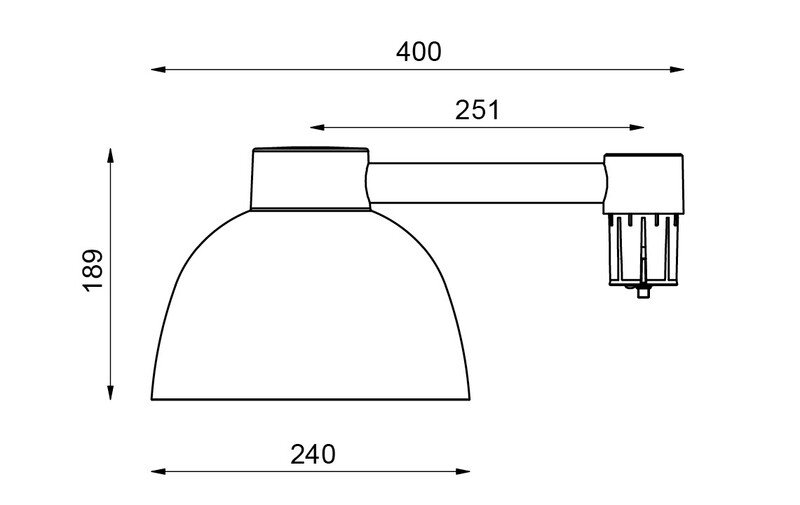 sg Armatur herning mid g 3/4k m stolpfäste