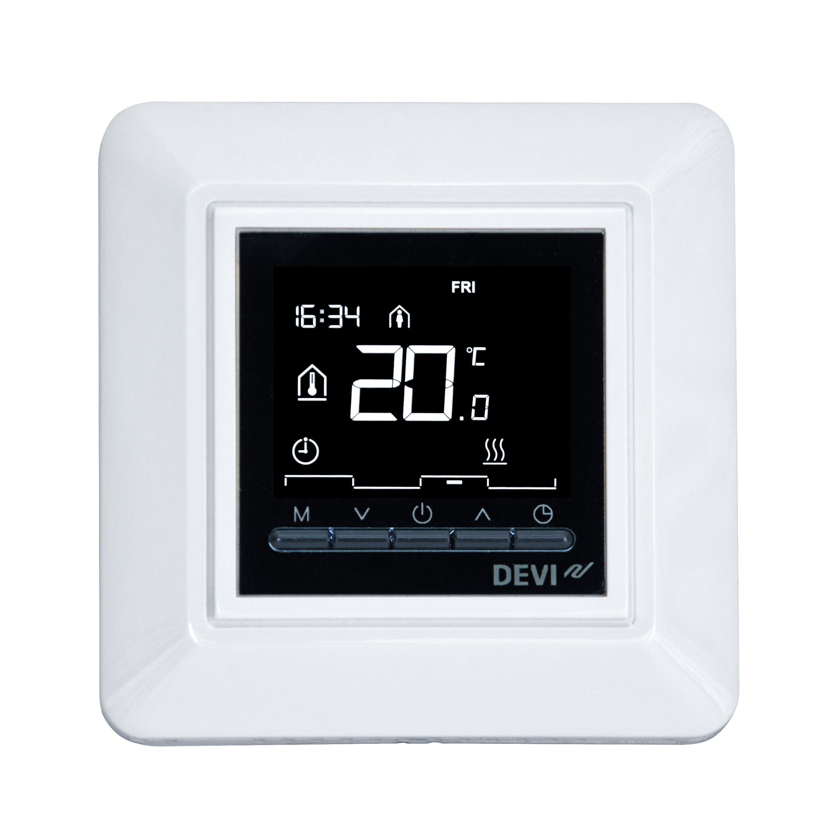 COMBINATION THERMOSTAT DEVI DEVIREG OPTI WHITE