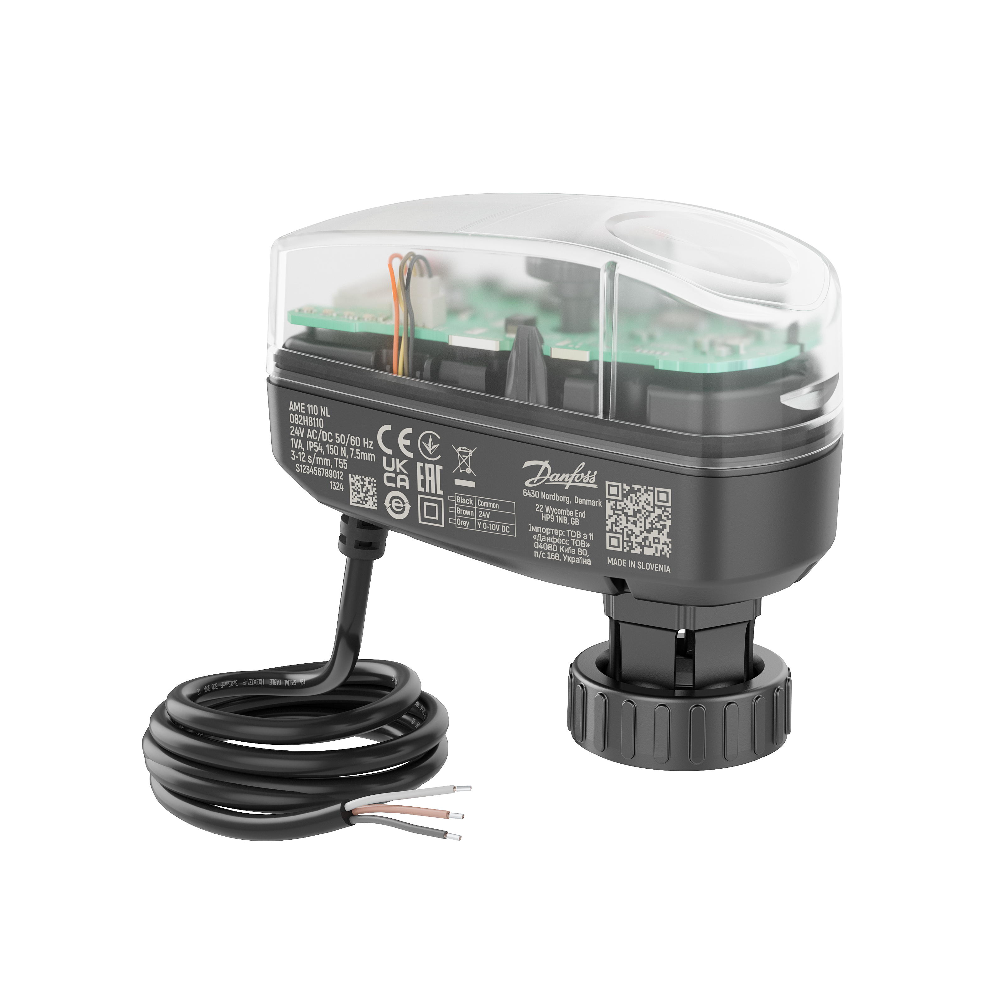 TÄITURMOOTOR AB-QM VENTIILILE AME 110 NL 24V 0-10V