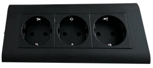 maxeta Stikk universal kanal stikk 3-veis sort