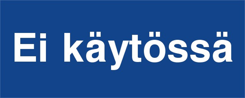 normiopaste Merkintäkilpi ei käytössä 300x120