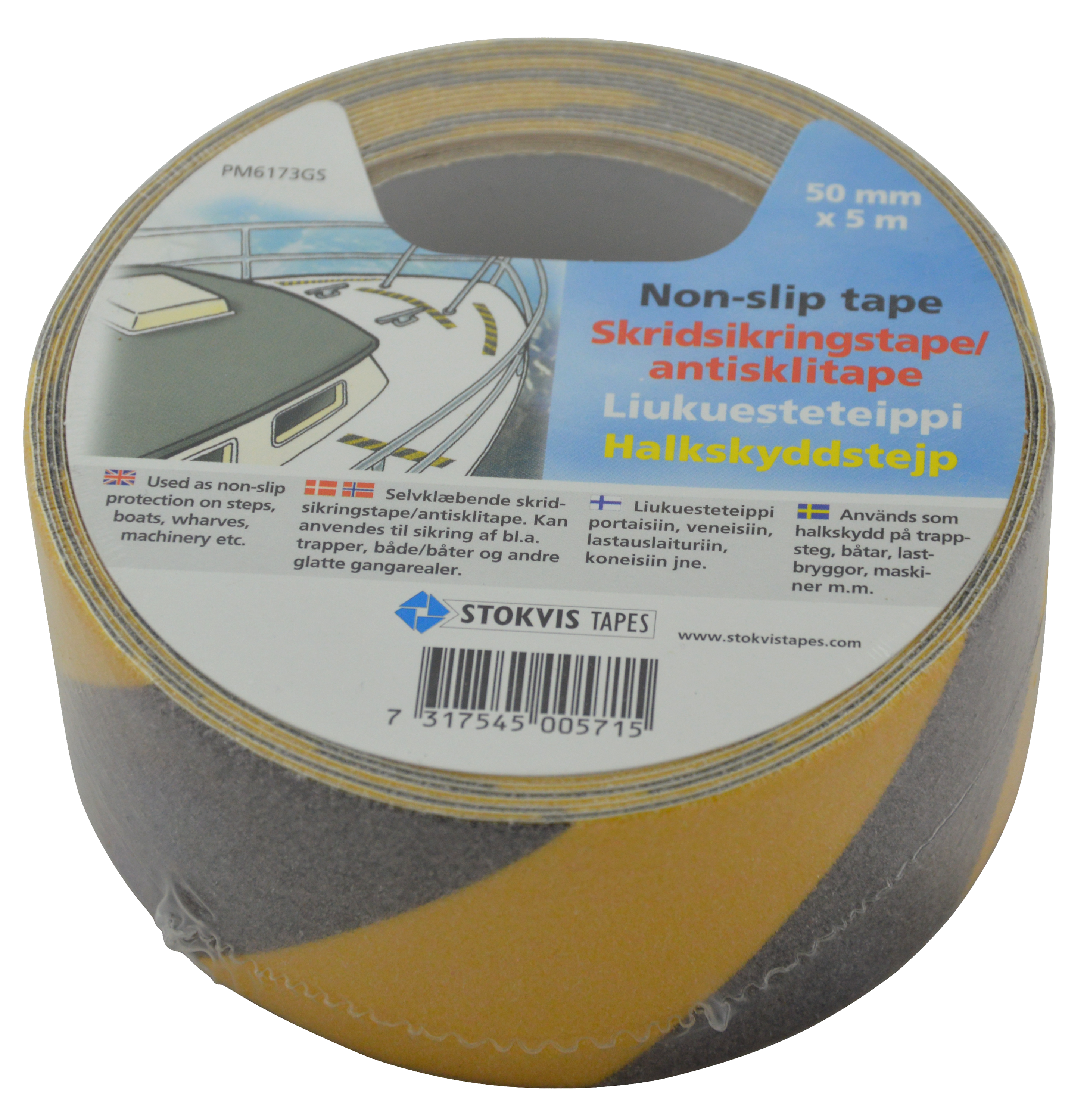 stokvis tapes Anti-slip warning tape 50mm 5m