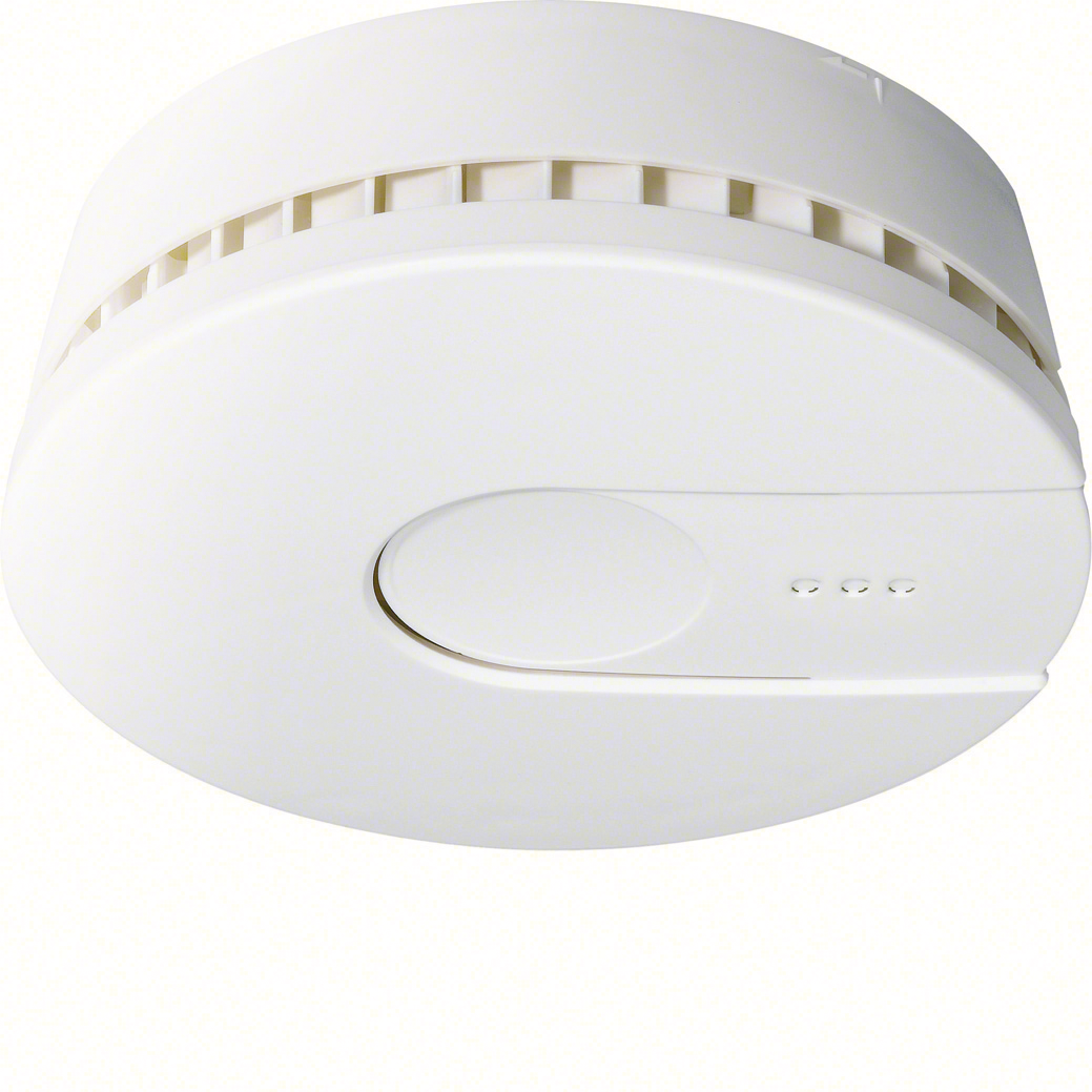 hager Optical smoke detector tg521a 230vac+res link white