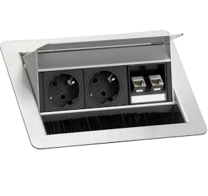 hager Pistorasiapan. tehalit office g7031 uppo 2pr+2xrj45 rst