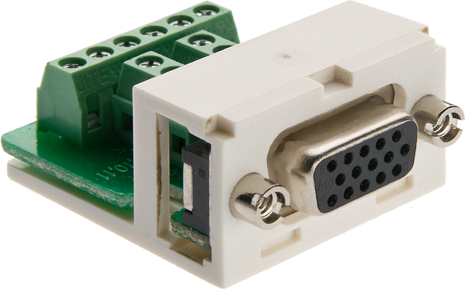 AV-RASIA HAGER 2-OS VGA 15-PIN VAL