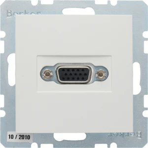 hager Av-uttag vga 15p d uk vit