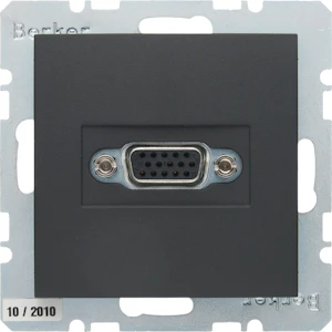 hager Vga socket outlet vga 15p d ukr ant