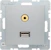 hager Av-uttag usb/3.5mm audio uk alu