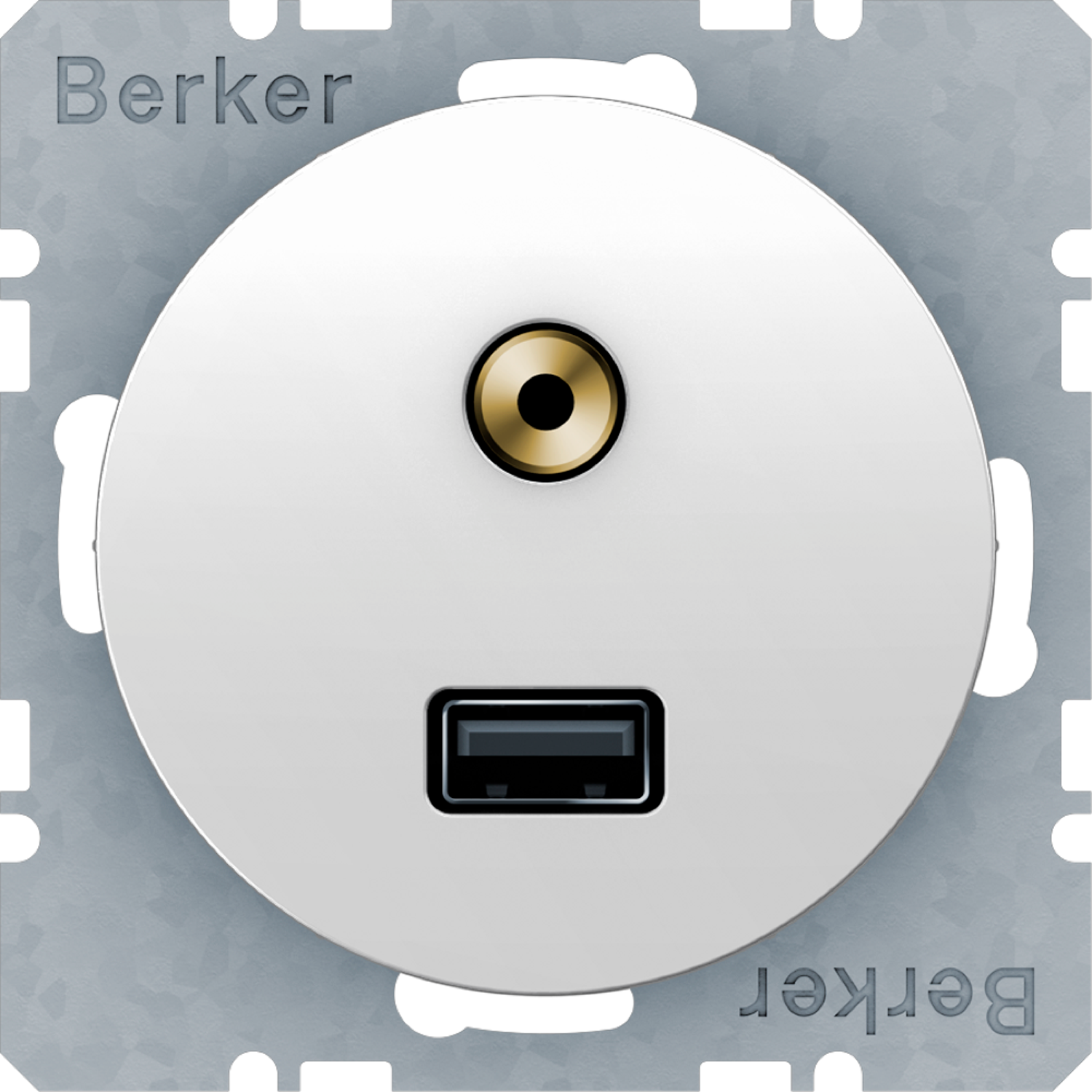 AV-RASIA HAGER USB/3.5mm AUDIO UK VAL