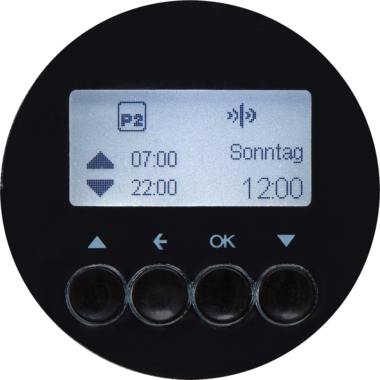 hager Kopplingsur jalousie-ktr. astro svart