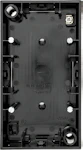 SURFACE MOUNTING BOX 2F 37mm BLACK