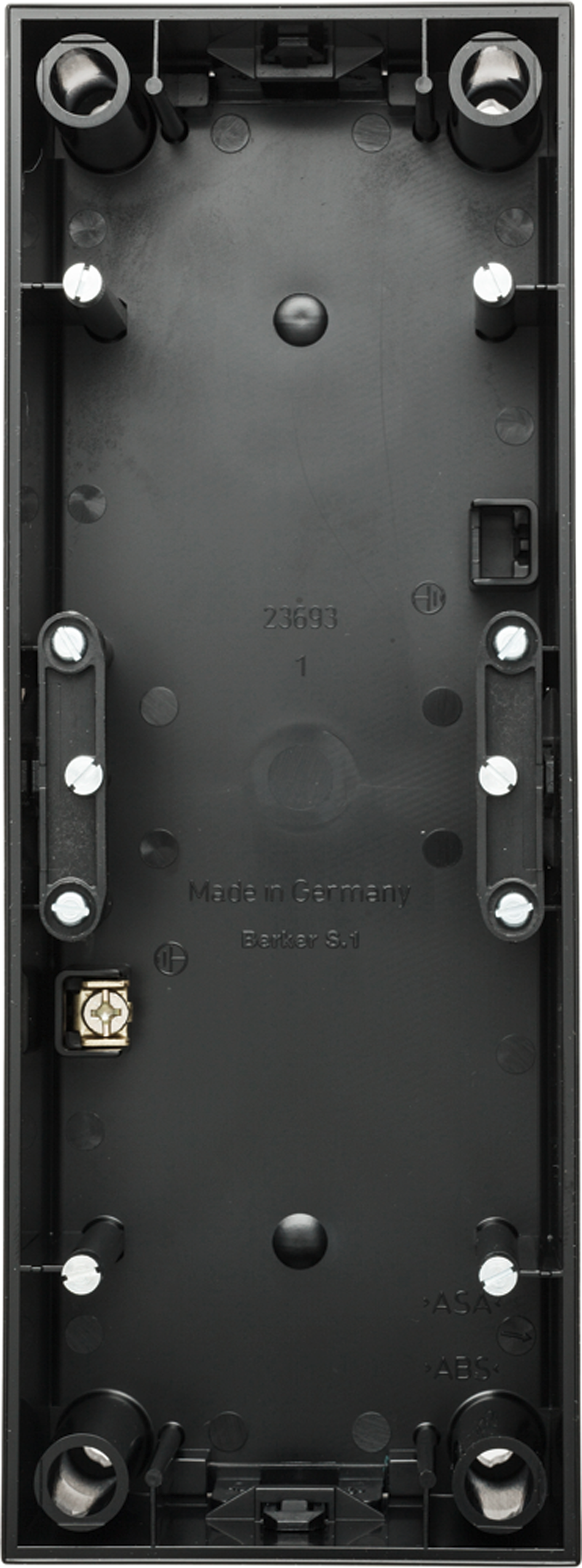 SURFACE MOUNTING BOX 3F 37mm BLACK