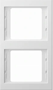 hager Frame 2fold vertical white