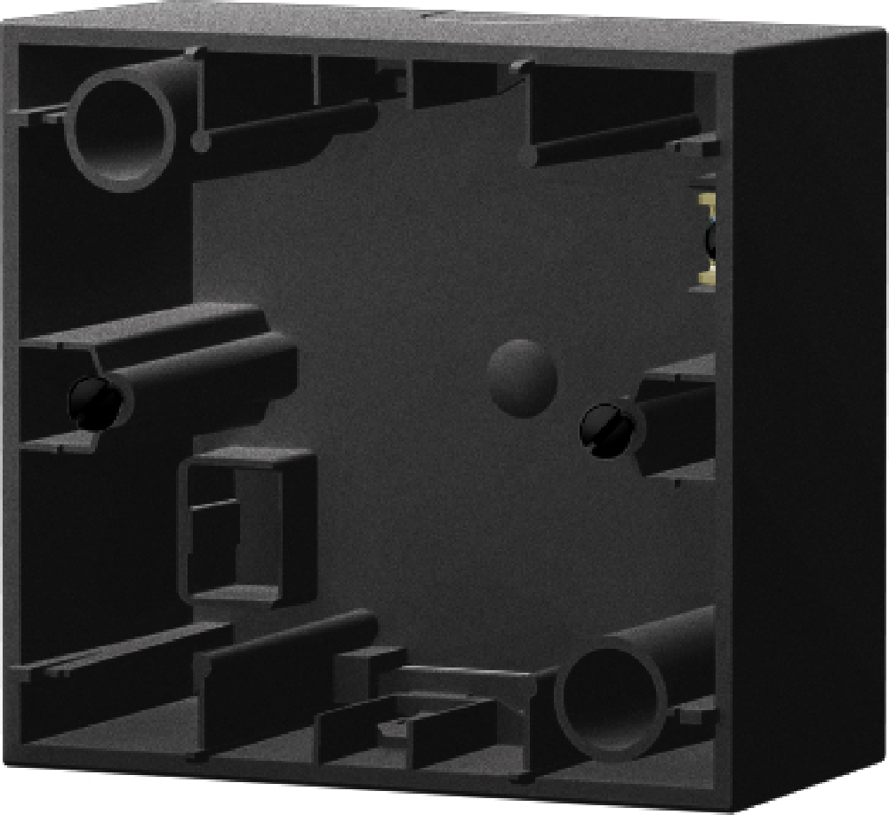 SURFACE MOUNTING BOX 1FOLD 36MM ANTHR.