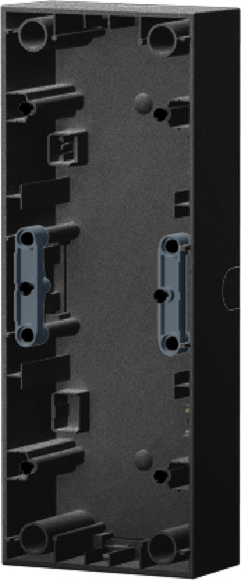 SURFACE MOUNTING BOX 3FOLD VERTICAL 36MM ANTHR.