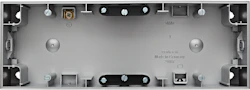 SURFACE MOUNTING BOX 3FOLD HORIZ. 36MM ALU MATTA