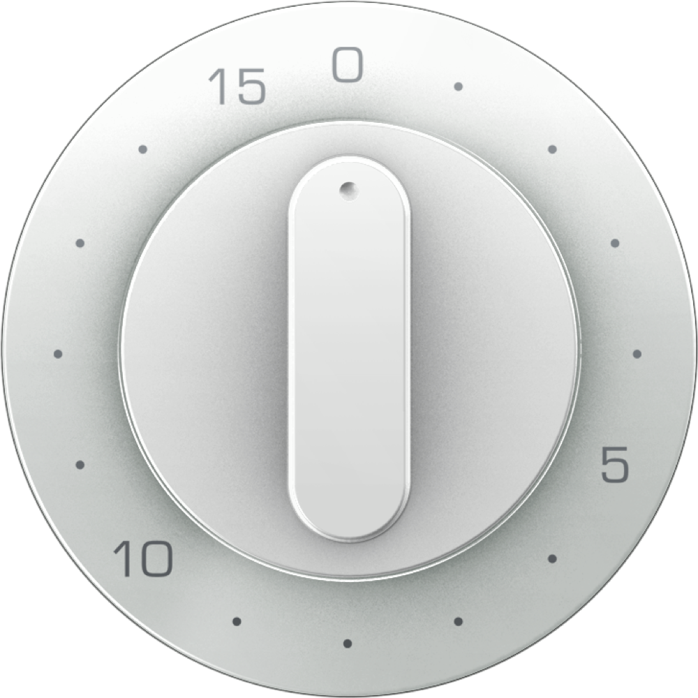 hager Centre plate timer 2040 white
