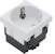hager Duct socket esr133 1s/16a/ip2xc qc 2m wht