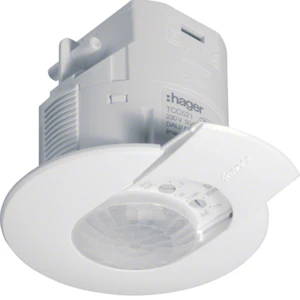 hager Närvarodetektor knx tcc521 360 10a ip21 pka vit