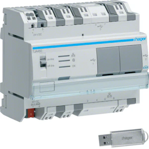 hager Server knx tja450 3xknx/usb/2xrj45+sw