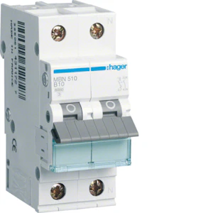 hager Automatsäkring mbn510 1+n 10a kurv b 6ka