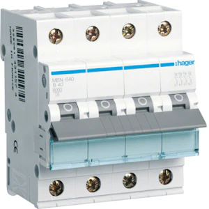 hager Automatsäkring mbn640 3+n 40a kurv b 6ka